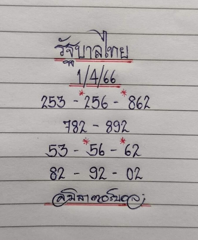 หวยมิสเตอร์บอล 1/4/66