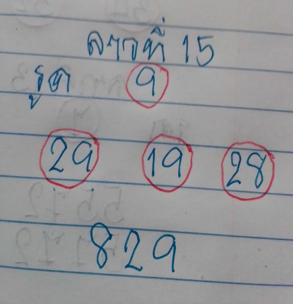 แนวทางหวยลาว 15/3/66 ชุดที่ 9