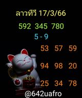 แนวทางหวยลาว 17/3/66 ชุดที่ 8