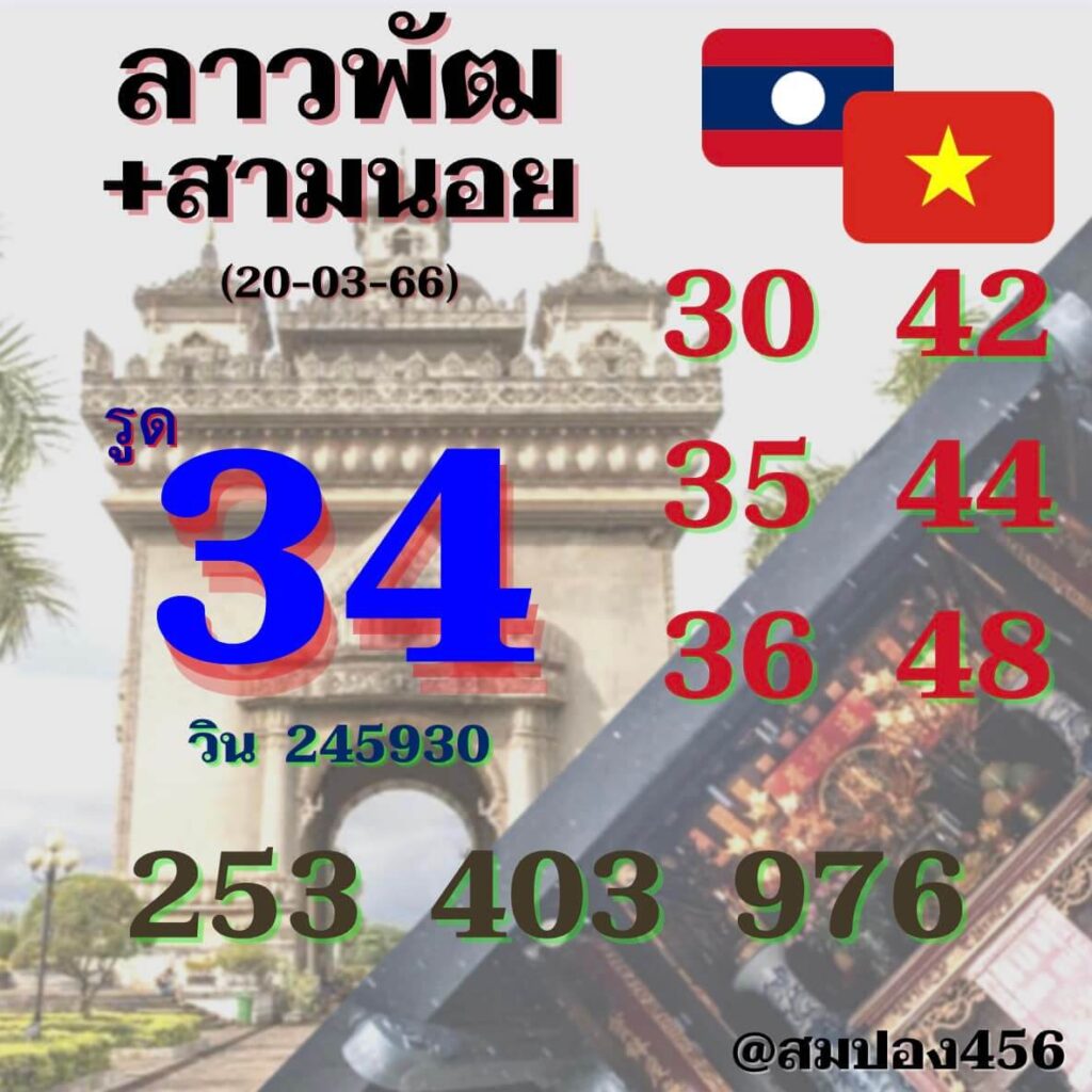 แนวทางหวยลาว 20/3/66 ชุดที่ 16