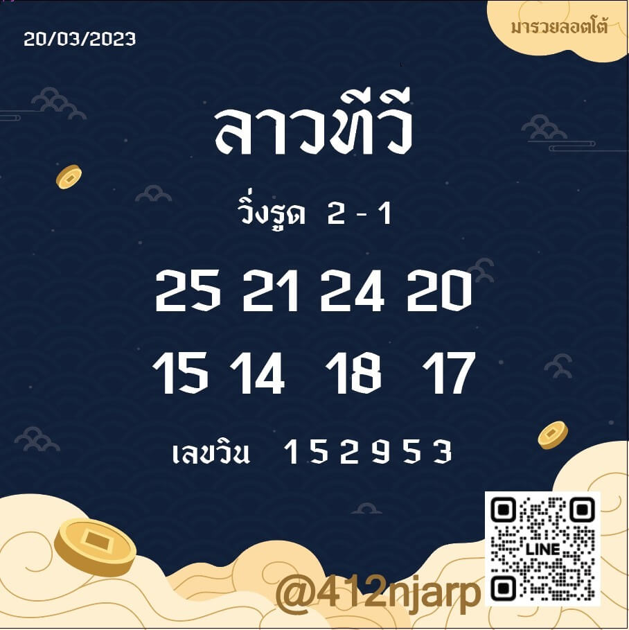 แนวทางหวยลาว 20/3/66 ชุดที่ 6