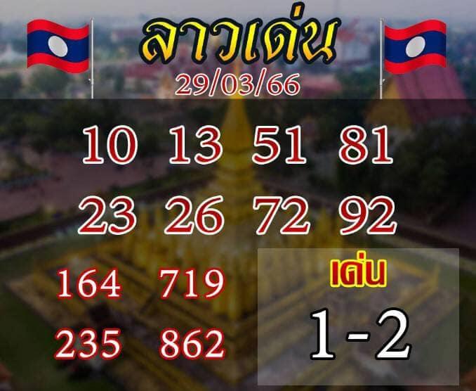 แนวทางหวยลาว 29/3/66 ชุดที่ 3