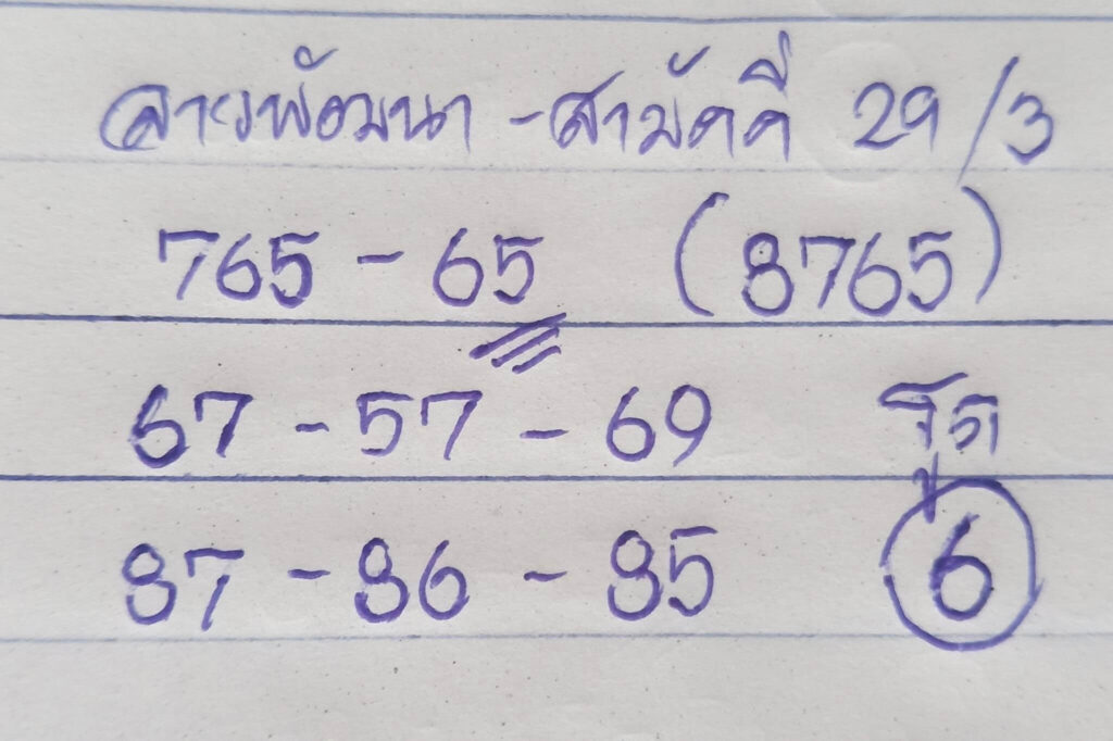 แนวทางหวยลาว 29/3/66 ชุดที่ 7