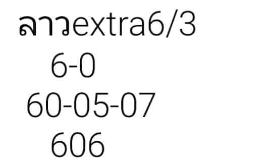 แนวทางหวยลาว 6/3/66 ชุดที่ 11