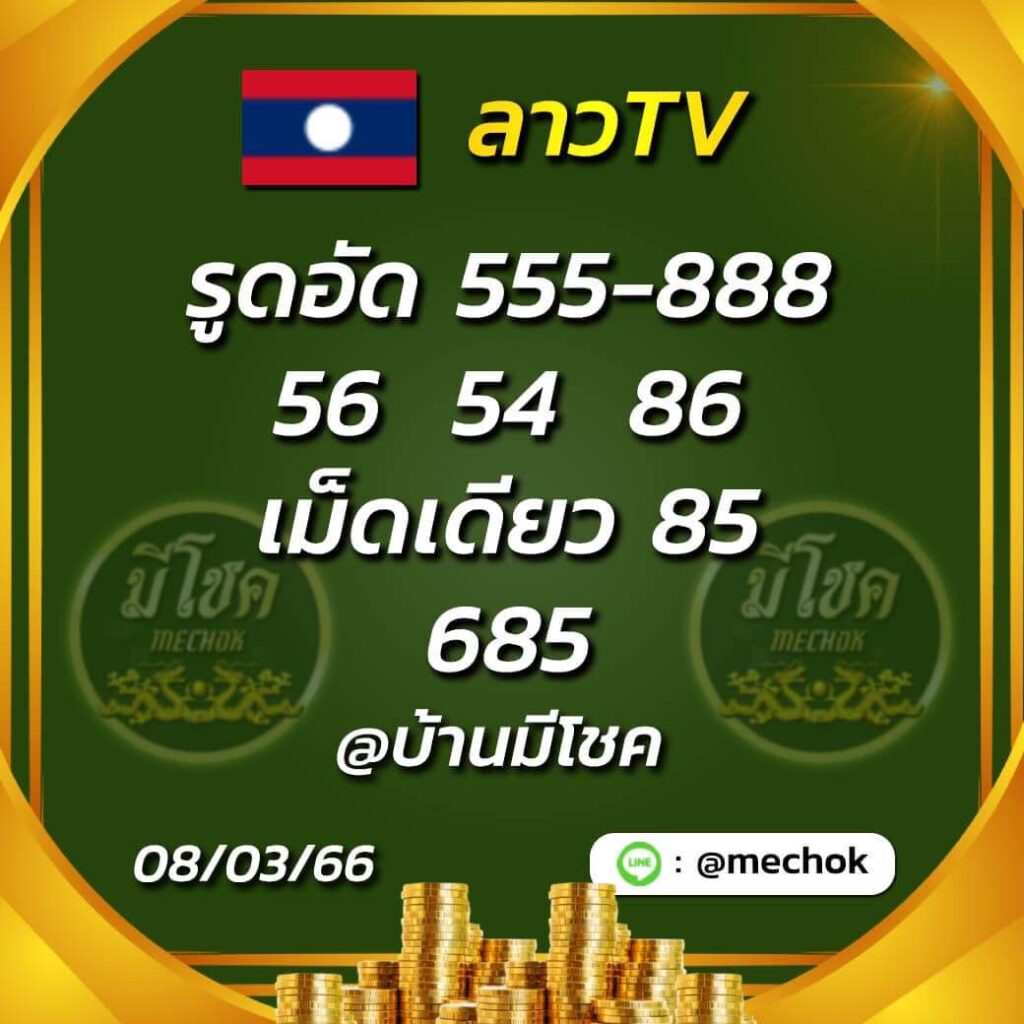 แนวทางหวยลาว 8/3/66 ชุดที่ 2