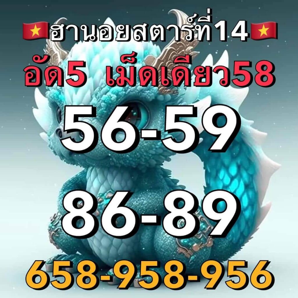 แนวทางหวยฮานอย 14/3/66 ชุดที่ 15