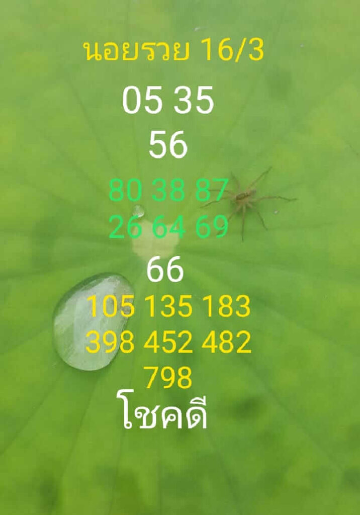 แนวทางหวยฮานอย 16/3/66 ชุดที่ 11