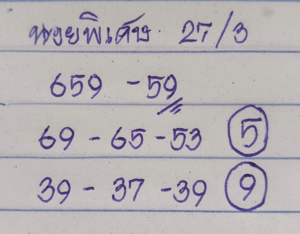 แนวทางหวยฮานอย 27/3/66 ชุดที่ 13