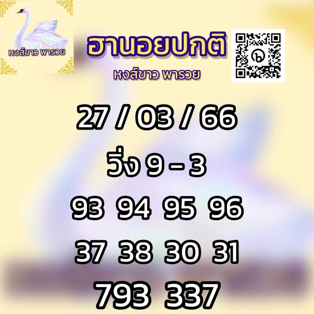 แนวทางหวยฮานอย 27/3/66 ชุดที่ 8