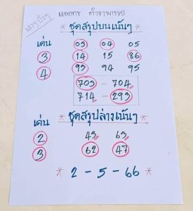 หวยจากใจชายคนหนึ่ง 2/5/66