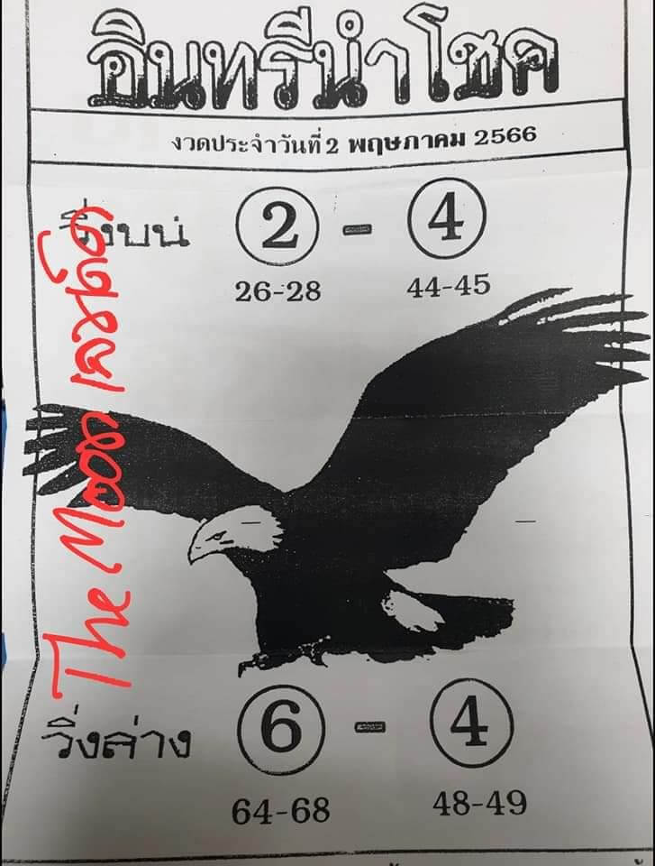 หวยอินทรีนำโชค 2/5/66