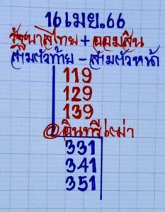 หวยอินทรีเฒ่า 16/4/66