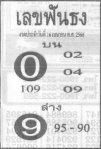 เลขฟันธง 16/4/66