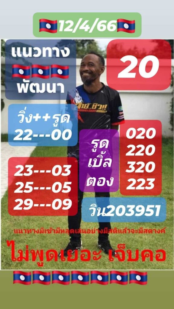 แนวทางหวยลาว 12/4/66 ชุดที่ 11