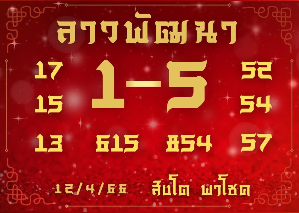 แนวทางหวยลาว 12/4/66 ชุดที่ 6