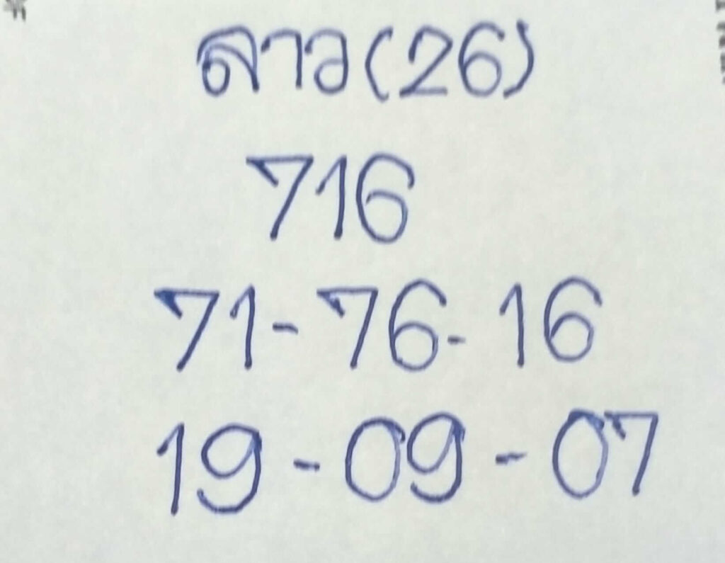 แนวทางหวยลาว 26/4/66 ชุดที่ 6