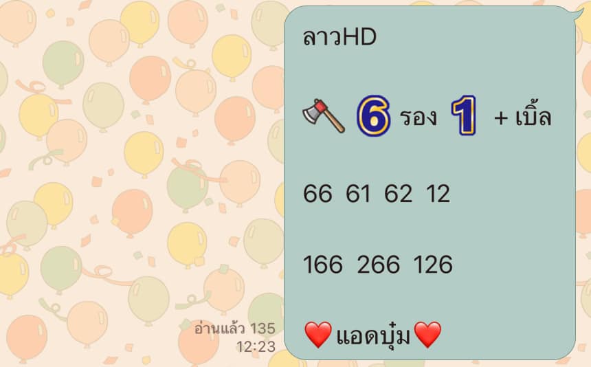 แนวทางหวยลาว 5/4/66 ชุดที่ 1