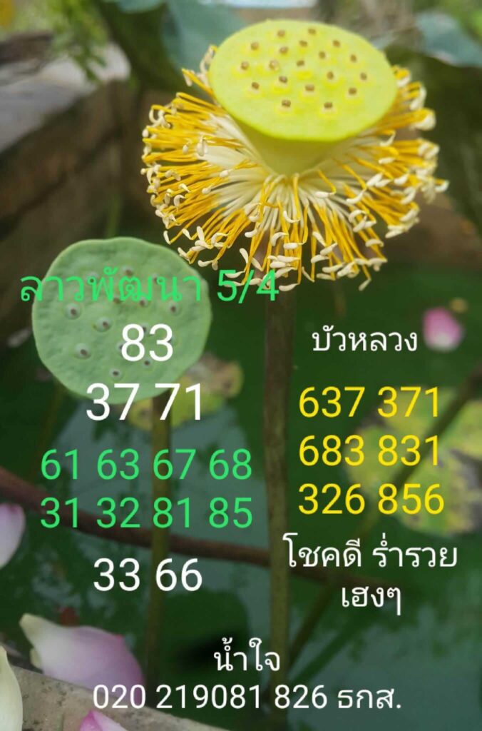 แนวทางหวยลาว 5/4/66 ชุดที่ 9