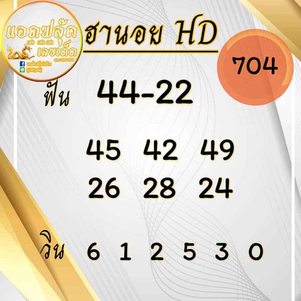 แนวทางหวยฮานอย 1/4/66 ชุดที่ 8