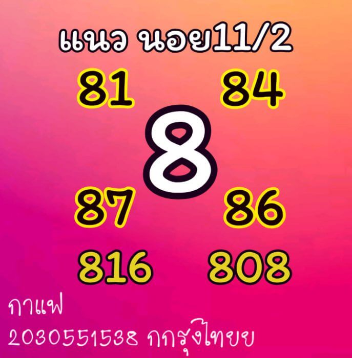 แนวทางหวยฮานอย 11/4/66 ชุดที่ 11