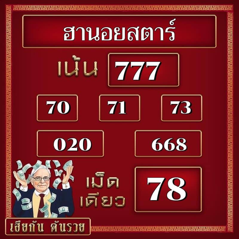 แนวทางหวยฮานอย 20/4/66 ชุดที่ 9