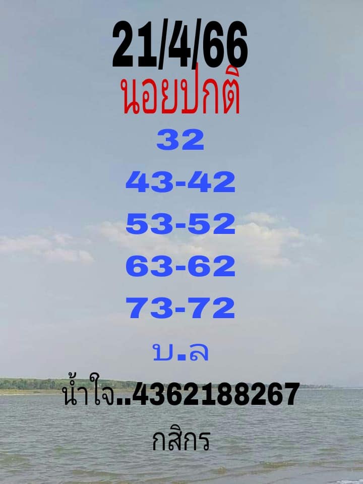 แนวทางหวยฮานอย 21/4/66 ชุดที่ 2