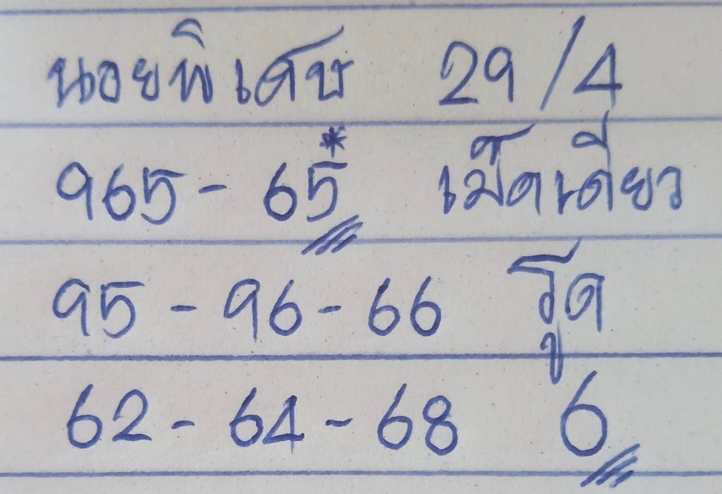 แนวทางหวยฮานอย 29/4/66 ชุดที่ 10