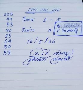 หวยจ้าวพายุ 16/5/66