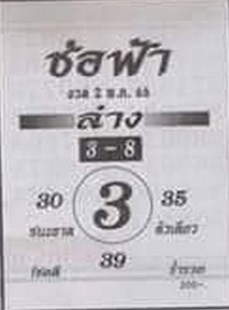 หวยช่อฟ้า 2/5/66