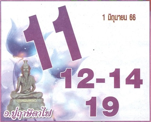 หวยปู่ฤาษีตาไฟ 1/6/66