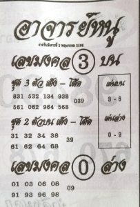 หวยอาจารย์หนู 2/5/66