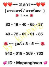 แนวทางหวยลาว 1/5/66 ชุดที่ 2