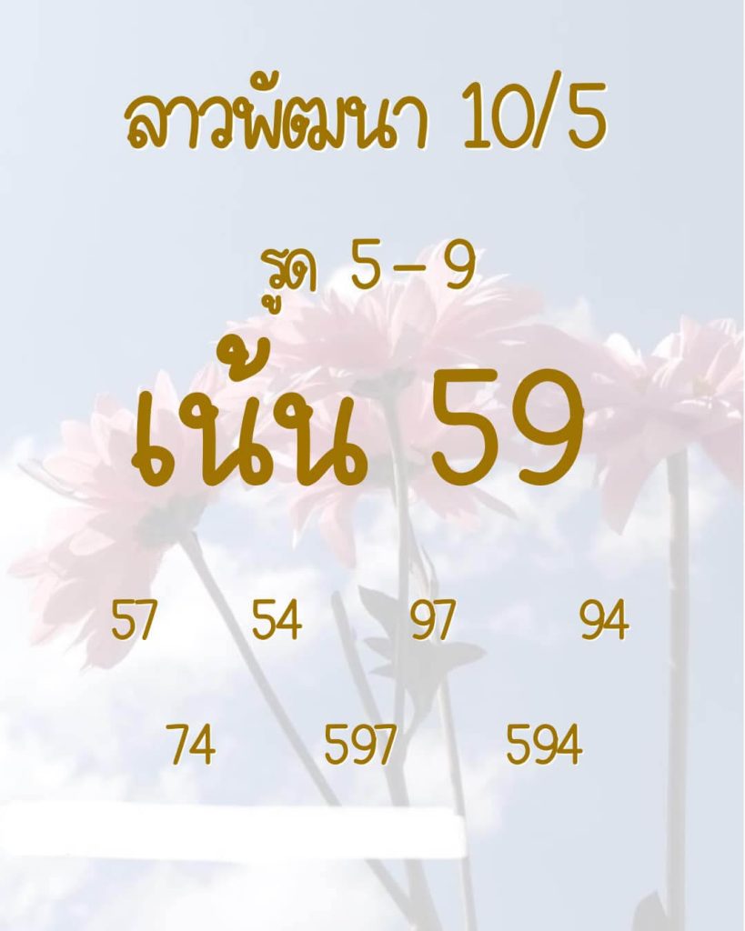 แนวทางหวยลาว 10/5/66 ชุดที่ 12