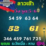 แนวทางหวยลาว 18/5/66 ชุดที่ 8