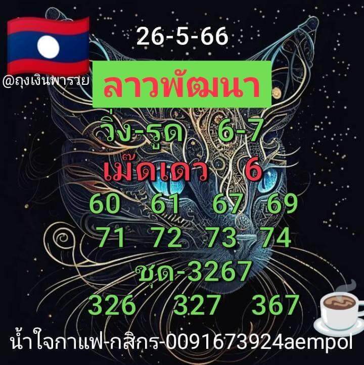 แนวทางหวยลาว 26/5/66 ชุดที่ 7