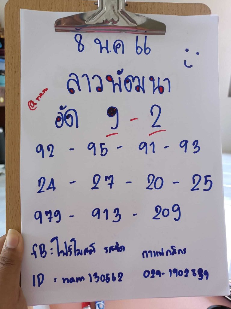 แนวทางหวยลาว 8/5/66 ชุดที่ 13