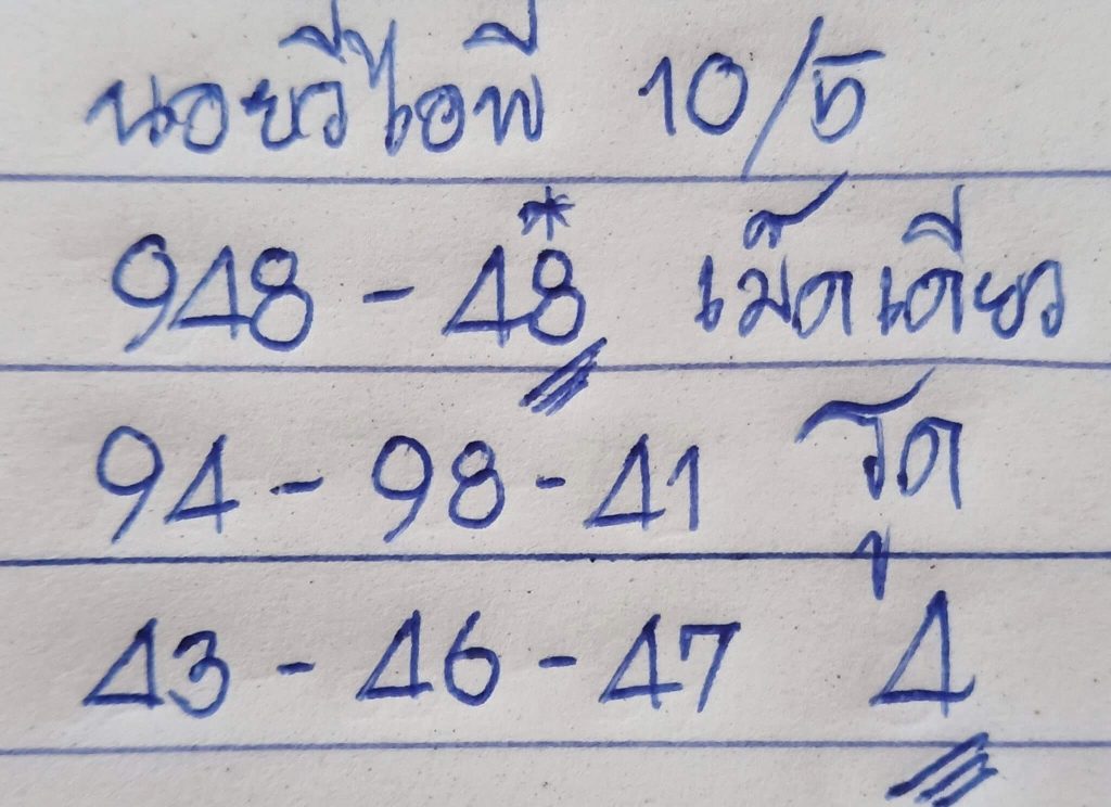 แนวทางหวยฮานอย 10/5/66 ชุดที่ 2