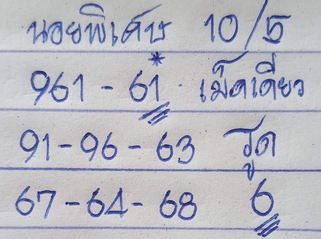 แนวทางหวยฮานอย 10/5/66 ชุดที่ 4