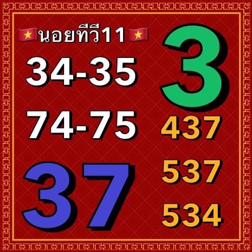 แนวทางหวยฮานอย 11/5/66 ชุดที่ 1