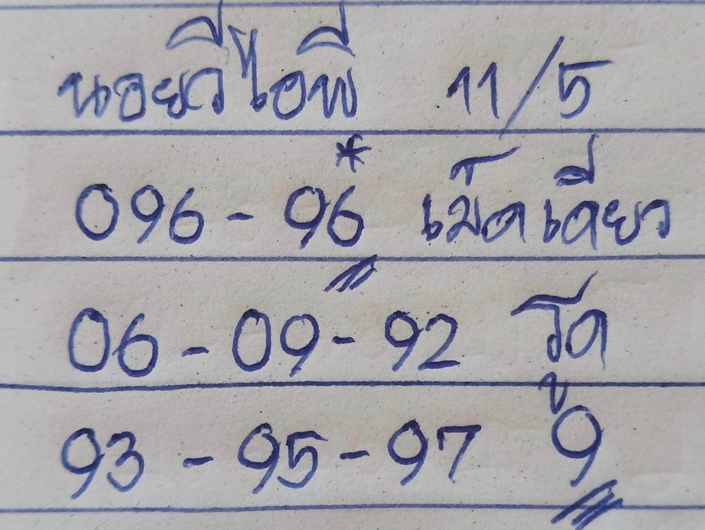 แนวทางหวยฮานอย 11/5/66 ชุดที่ 8