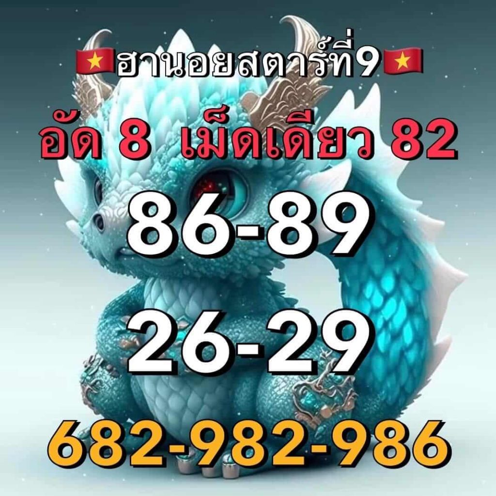 แนวทางหวยฮานอย 9/5/66 ชุดที่ 3