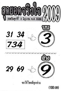 หวยสุดยอดจริงใจ 16/6/66