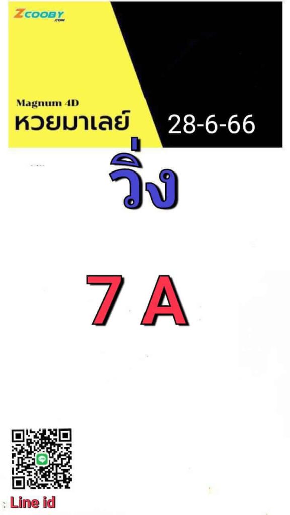 แนวทางหวยมาเลย์ 28/6/66 ชุดที่ 12