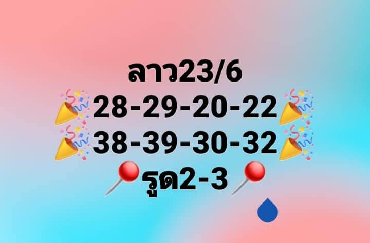 แนวทางหวยลาว 23/6/66 ชุดที่ 7