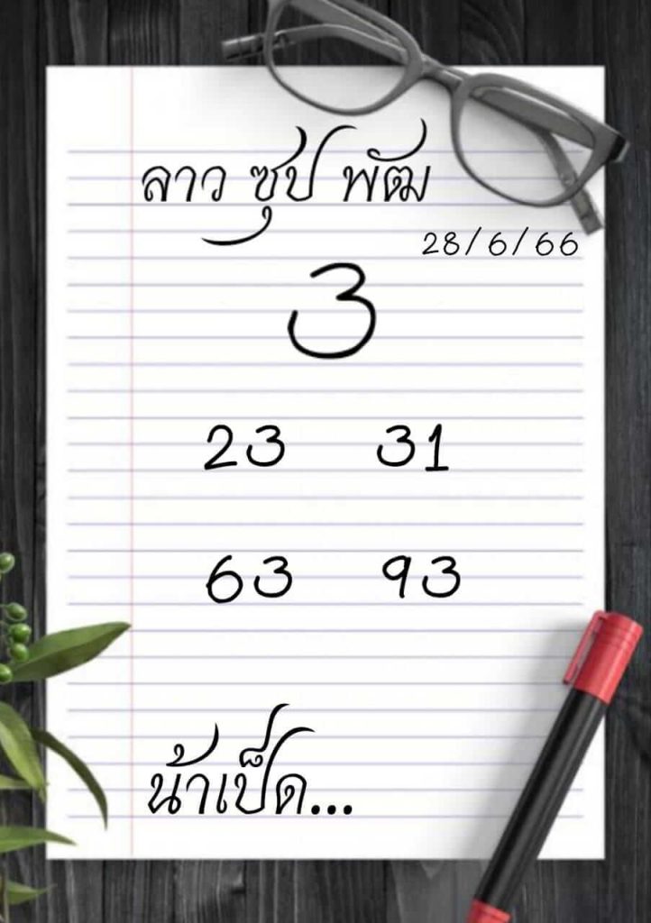 แนวทางหวยลาว 28/6/66 ชุดที่ 17