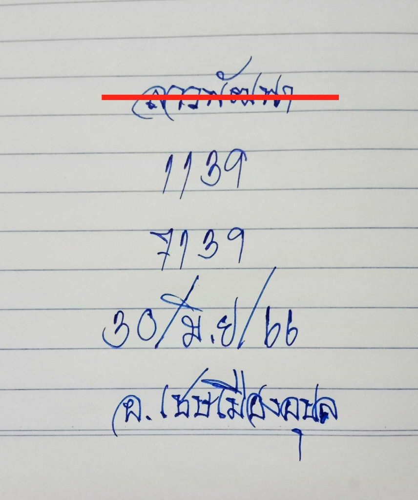 แนวทางหวยลาว 30/6/66 ชุดที่ 11