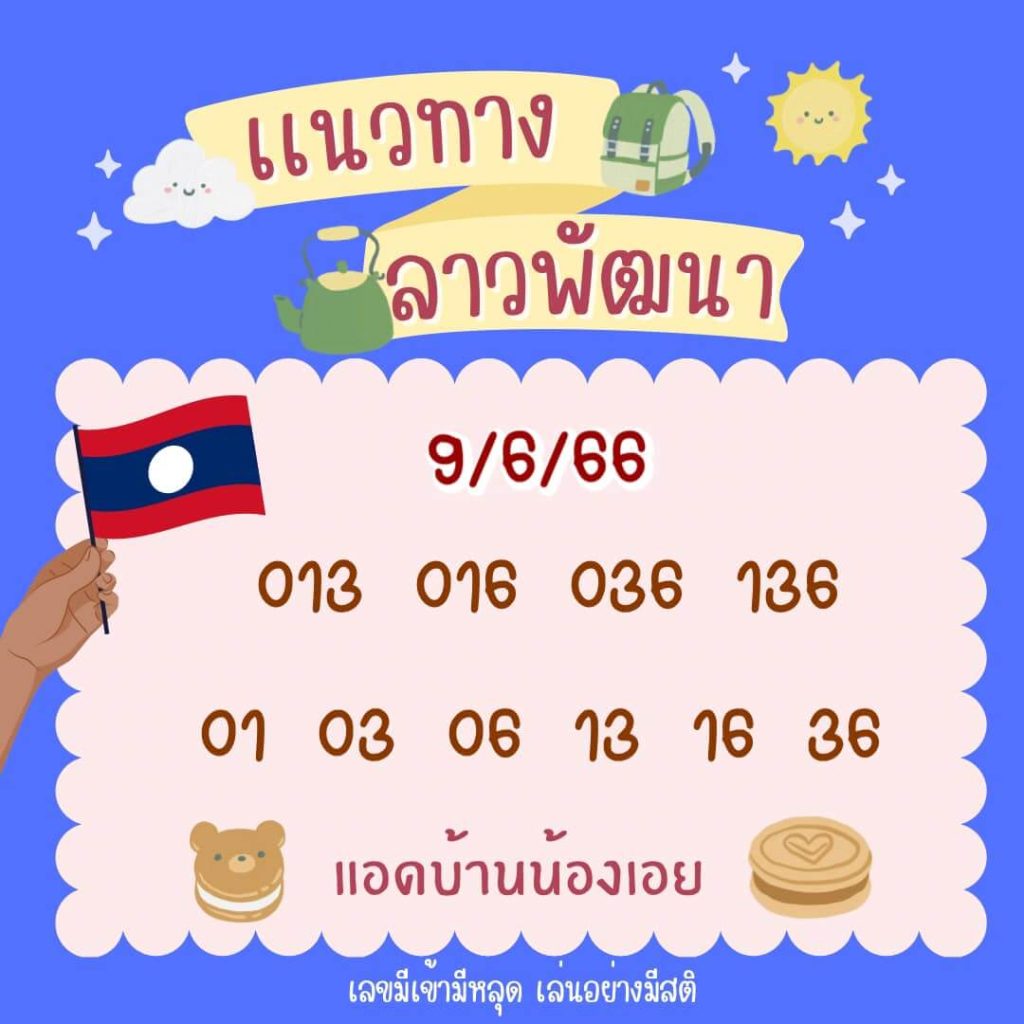 แนวทางหวยลาว 9/6/66 ชุดที่ 3