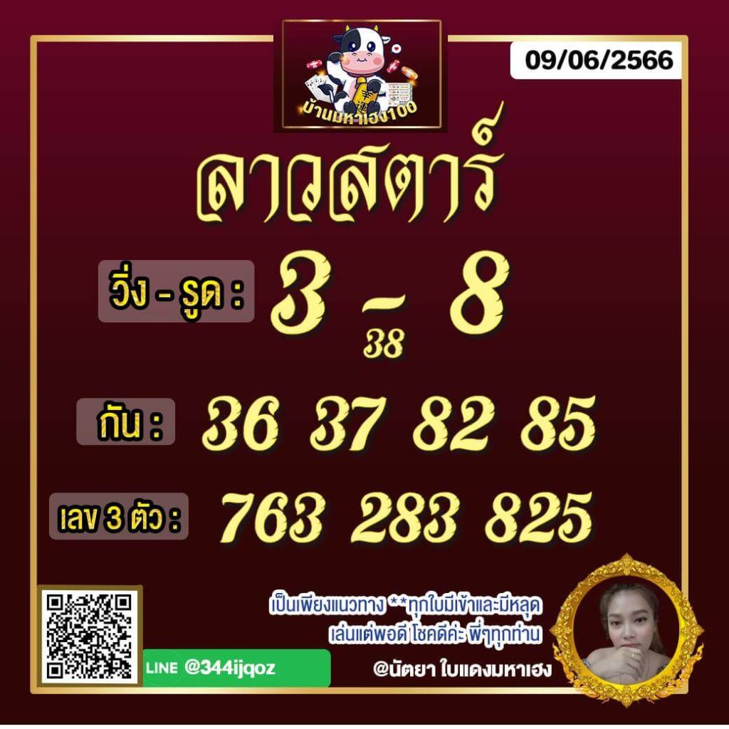 แนวทางหวยลาว 9/6/66 ชุดที่ 5