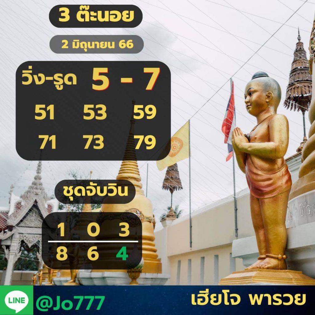 แนวทางหวยฮานอย 2/6/66 ชุดที่ 7