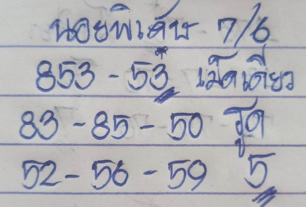 แนวทางหวยฮานอย 7/6/66 ชุดที่ 7